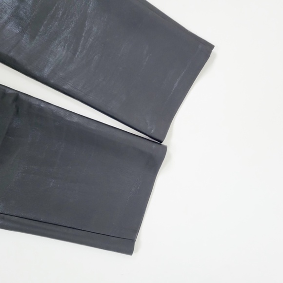 Wilfred The Melina Vegan Black Faux Leather Dress Pants Tapered Pant - Picture 5 of 14